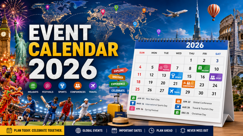 Event Calendar 2026 Global Events Holidays Festivals and Sports Events
