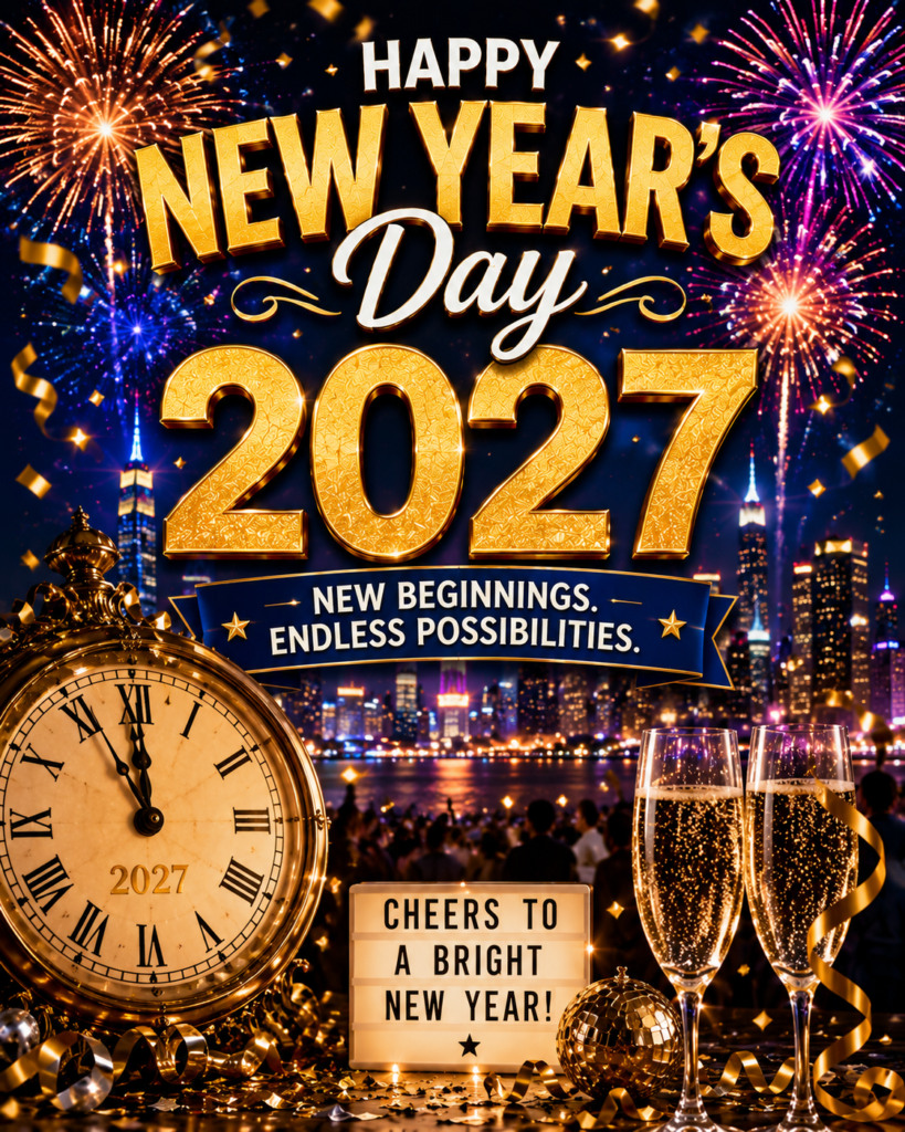 New Year's Day 2027 celebrations fireworks traditions and holiday events around the world