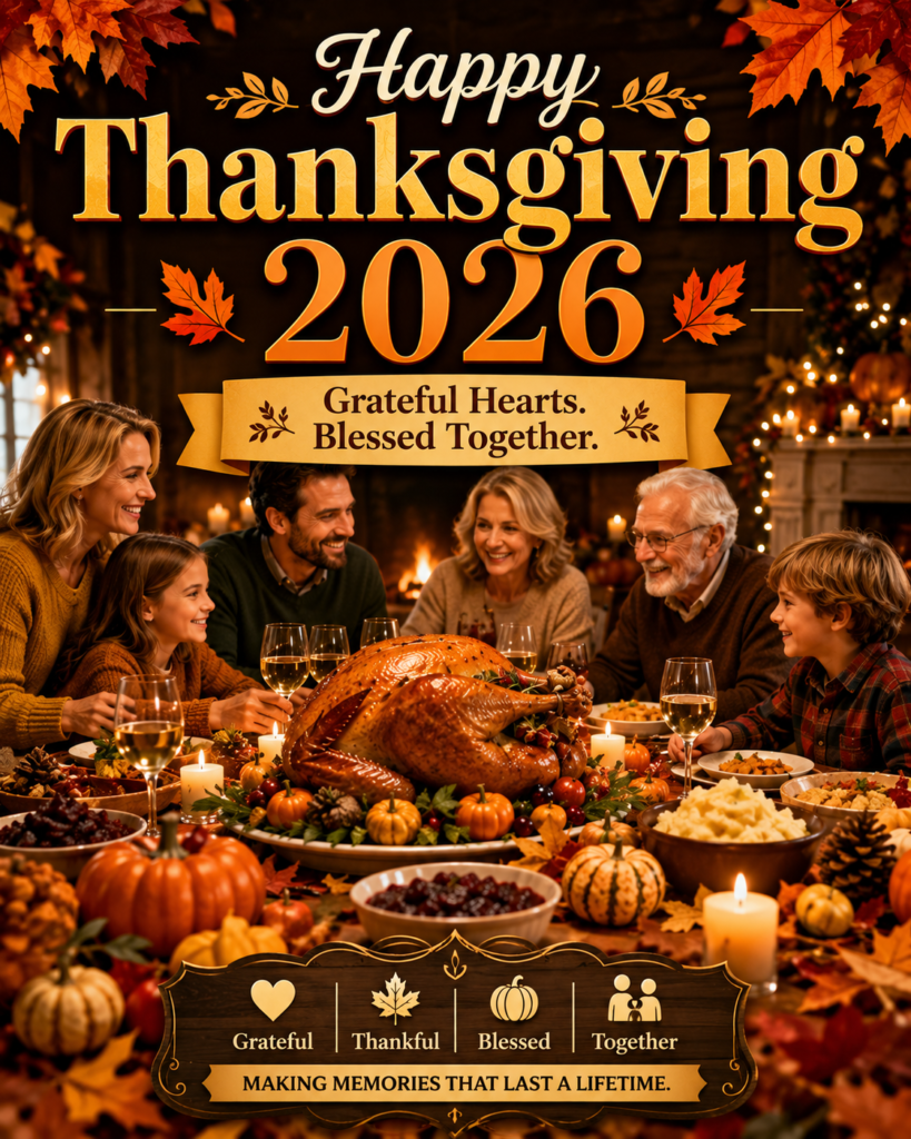 Thanksgiving 2026 celebrations family dinner traditions and holiday events